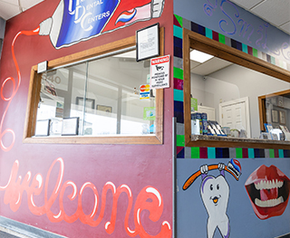 Front desk at United Dental Centers of Chicago