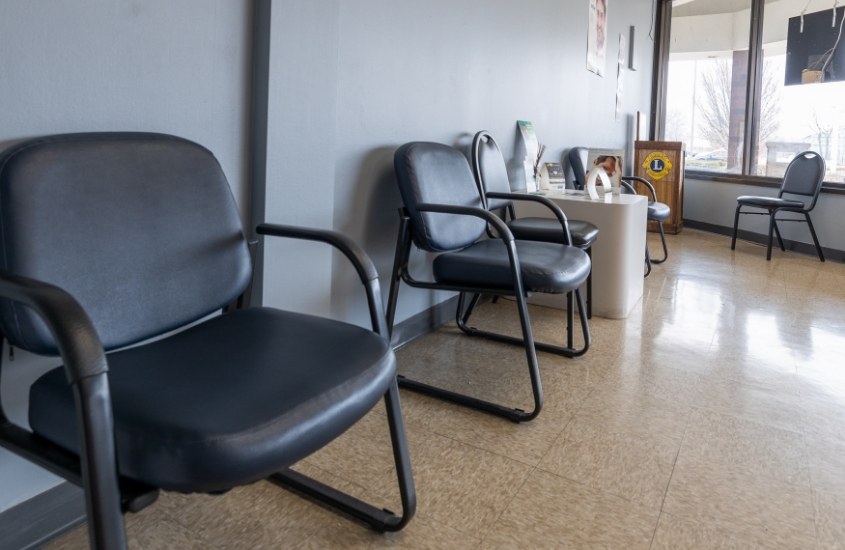 Reception area of dental office